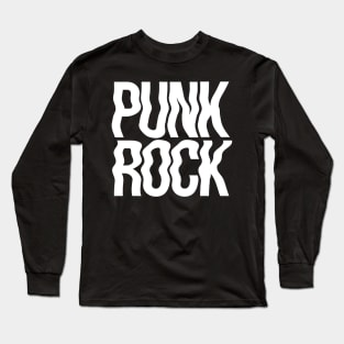 Punk Rock wavy design Long Sleeve T-Shirt